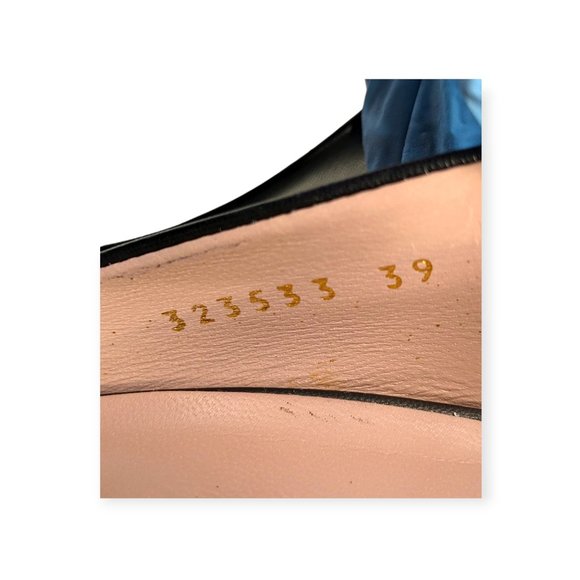 Vintage Black Leather Wedge Platform Heels Original Box Size 8 - Picture 3 of 14